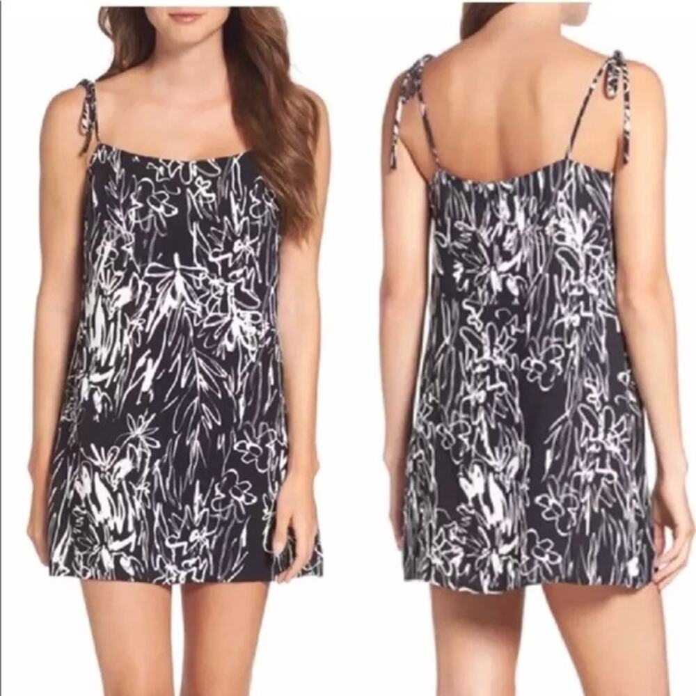French Connection Copley Crepe Slip Dress Sz 0